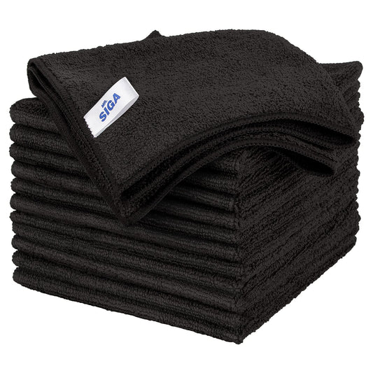 MR.SIGA Microfiber Cleaning Cloth,Pack of 12,Size:12.6" x 12.6"